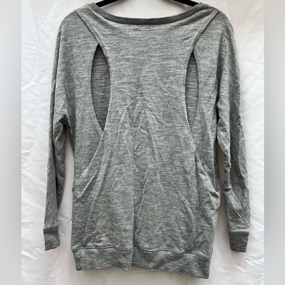 Rag & Bone | Oversized Long Sleeve Sweatshirt with Open Back | Size XS - Picture 3 of 3